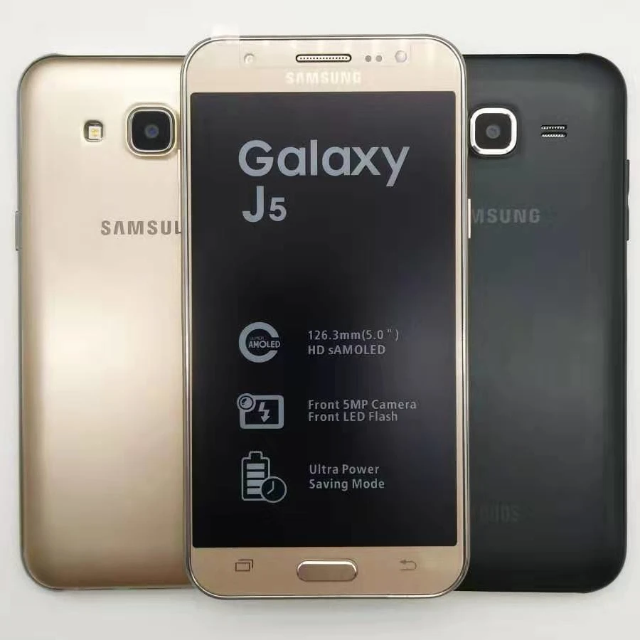 Free shipping Samsung Galaxy J5 J500F Dual Sim Unlocked Cell Phone 5.0 \