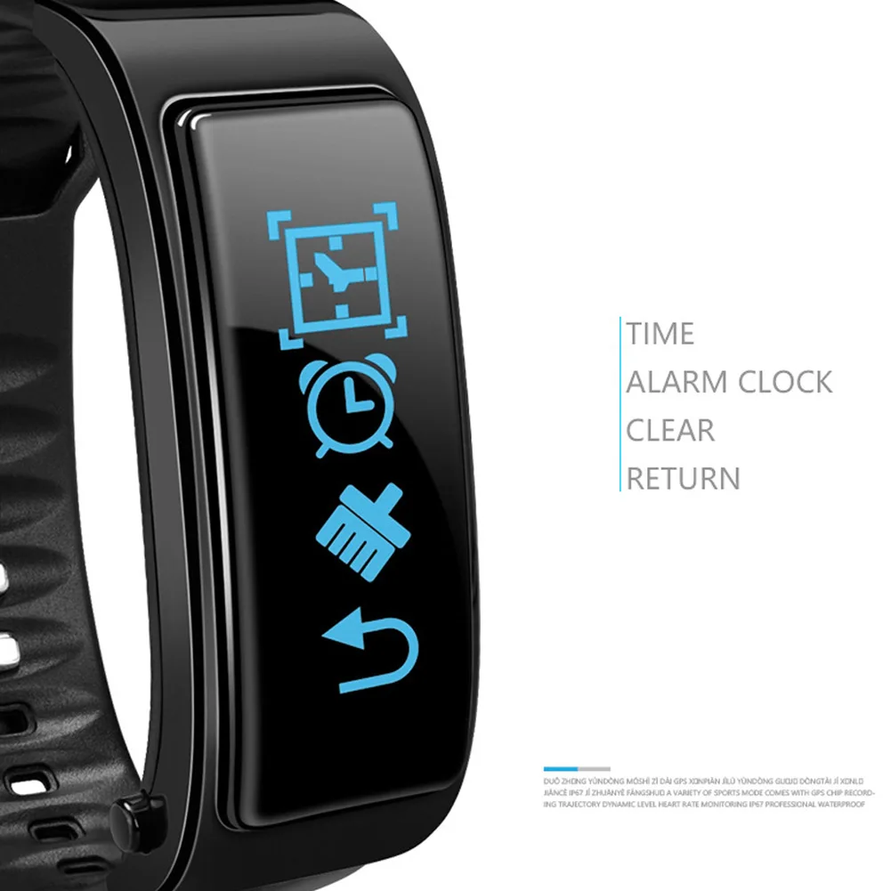 

2 In 1 Smart Bracelet with Bluetooth Earbuds HeartRate Monitor Waterproof Watch OUJ99