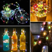 New Battery USB 2M 3M 5M 10M LED Lamp string Copper lamp Fairy lantern Christmas Party Photo wall Garland Garden Decorative lamp