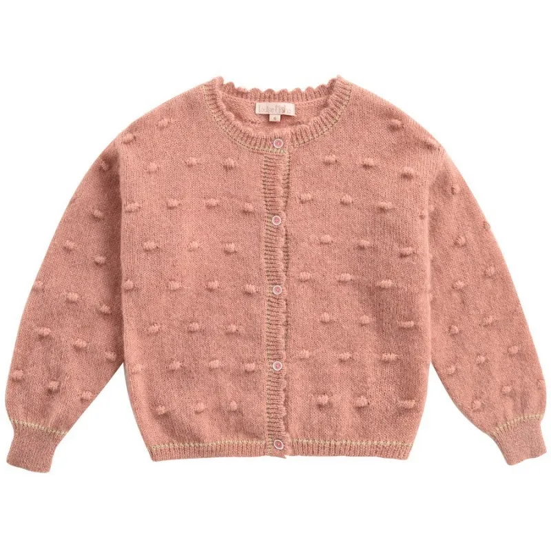 Детские свитера г. L& M, брендовый Кардиган для девочек на осень-зиму с вышитыми цветами, Детская Хлопковая верхняя одежда