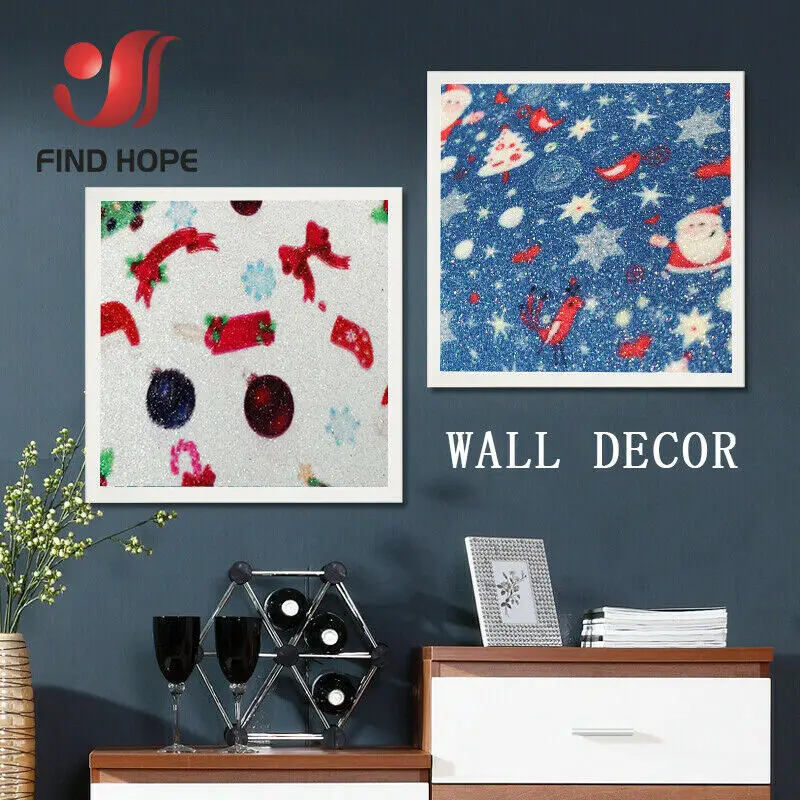 Shiny Fine Glitter Christmas Faux Leather Sewing Fabric Xmas Festival Gift Wrap Decor DIY For Bows Earring Making