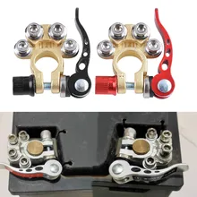 

1 Pair Quick Disconnect Auto Cables Connectors Car Battery Bornes Main Cable Post Clamp Terminal Screw Connection For Car Truck