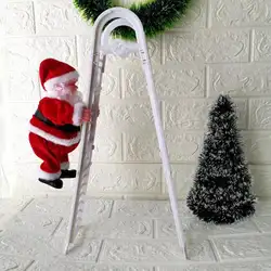 Рождественское украшение Танцующая Поющая лестница Кукла Плюшевая Рождественская Кукла музыкальная игрушка для детей электрический