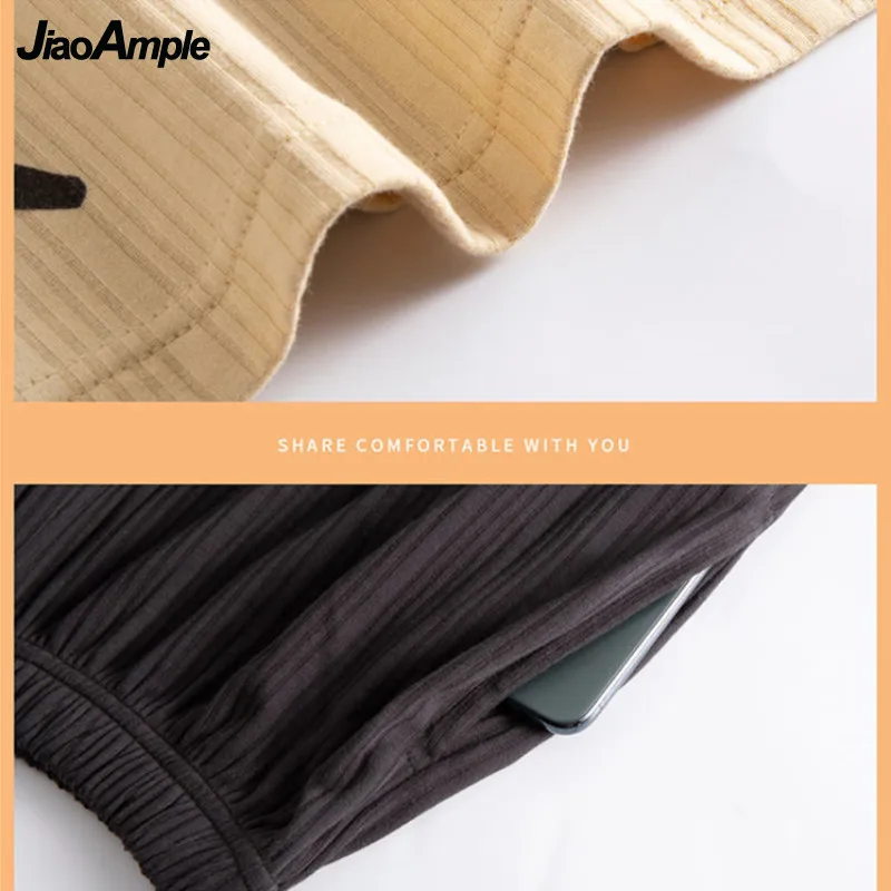 Pajamas Women Spring Autumn Cotton Long-sleeved Trousers Pijamas Two-piece Korean Cute Sleepwear Cartoon Homewear Nightie Set