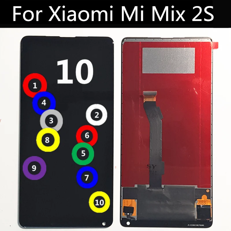 Дисплей для XIAOMI MI Mix 2S ЖК дисплей с сенсорным экраном и дигитайзером в сборе
