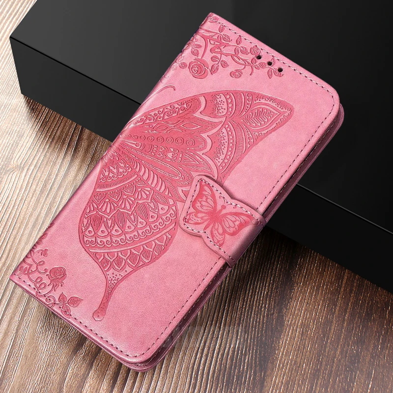 Leather Flip Wallet Case Redmi 5 Plus 6A 7A 8A 8 Note 8T 8 7 6 5 Pro For Xiaomi Mi A3 A2 9 Lite SE Mi 9T K20 3D Butterfly Cover xiaomi leather case card