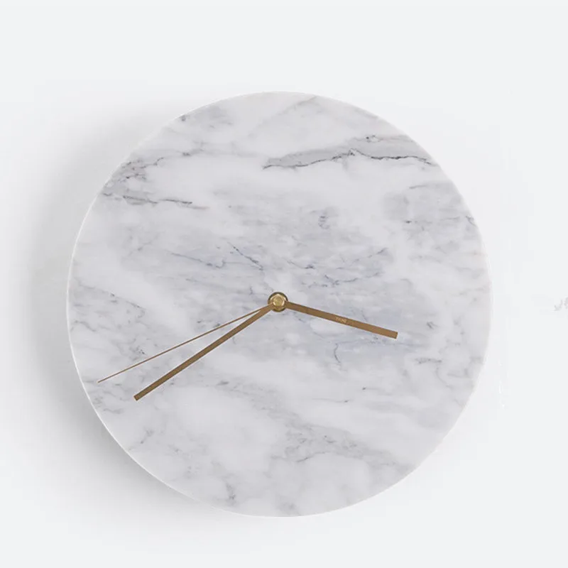 

2019 Nordic Free Shipping New Marble Clock Watch Real Big Wall Clocks Horloge Acrylic Home Decoration Living Room Quartz Needle