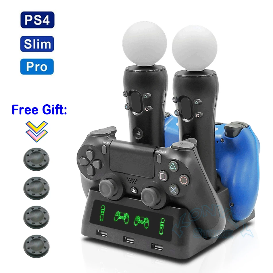 Ps4 Ps Move Vr Psvr Joystick 4 Gamepad Charger Stand - AliExpress