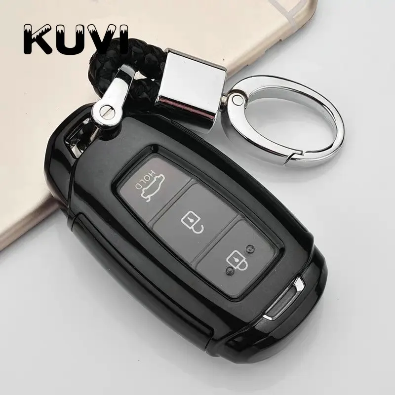 Высокое качество PC+ ТПУ автомобильный чехол для ключей для hyundai i30 Ix35 KONA Encino Solaris Azera Grandeur Ig Accent Santa Fe Palisade
