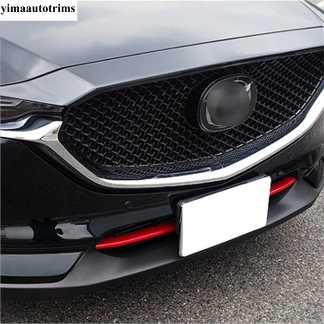 For Mazda CX-5 CX5 2017 - 2023 Front Bumper Bottom Grille Grill Strip Decor  Cover Kit Trim ABS Chrome / Red Exterior Accessories - AliExpress