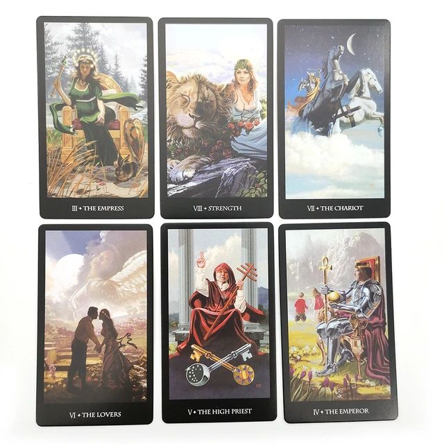 witch mysterious Tarot deck Oracle Cards game Divination fate Deck Board Game For home party Women gifts toys pdf rules 2