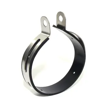 

Universal Motorcycle Exhaust Pipe Muffler Escape Project Carbon Fiber Holder Clamp Fixed Ring Support Bracket