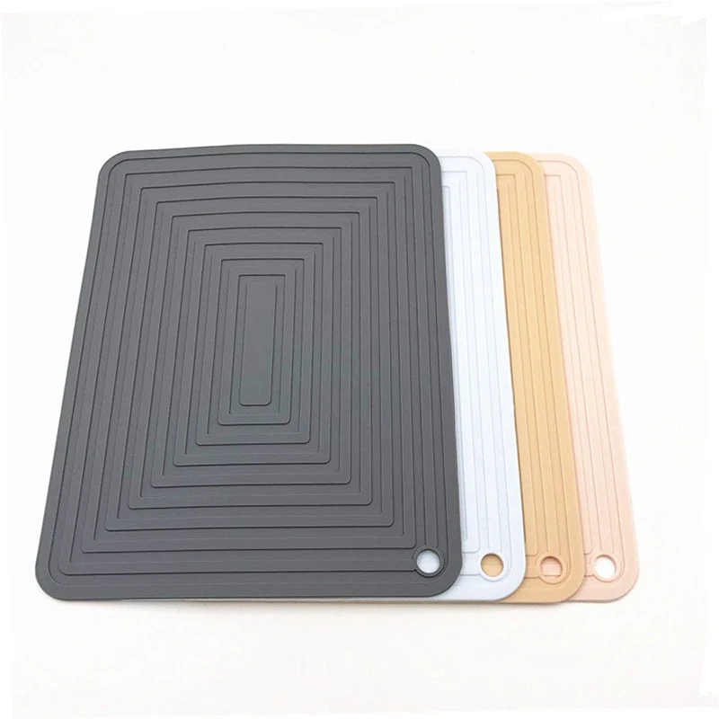 

1PCS Silicone Dining Table Pad Western Food Insulation Mats Kitchen Heat Insulated Anti-Slip Placemats Large Square Mats durable