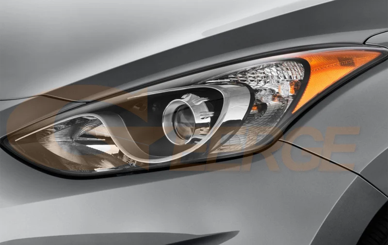 Для HYUNDAI ELANTRA 2011 2012 2013 проектор фары отличные ультра яркие CCFL ангельские глазки Halo