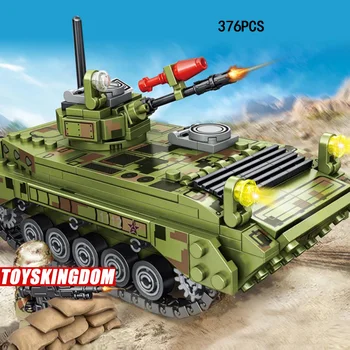 

Modern military ww2 Type 86 Infantry fighting vehicle batisbricks WZ501 building block army figures weapon bricks toys for boys