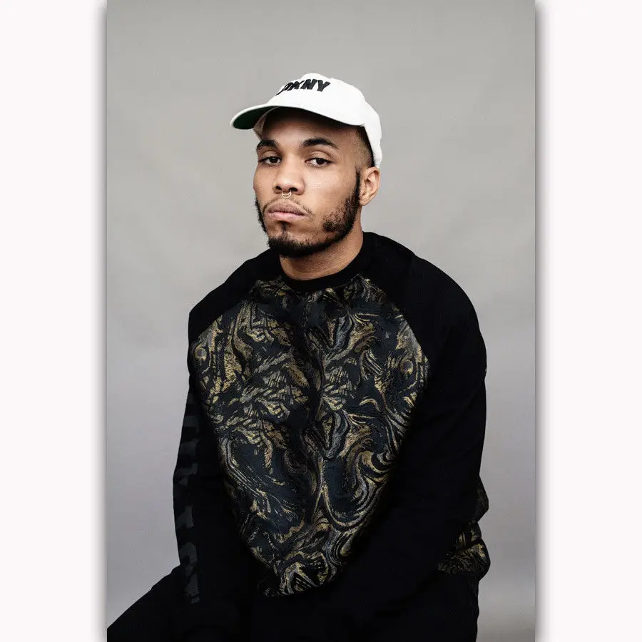 New Anderson Paak Custom Rap Music Singer-Silk Art Poster Wall Sicker Decoration Gift