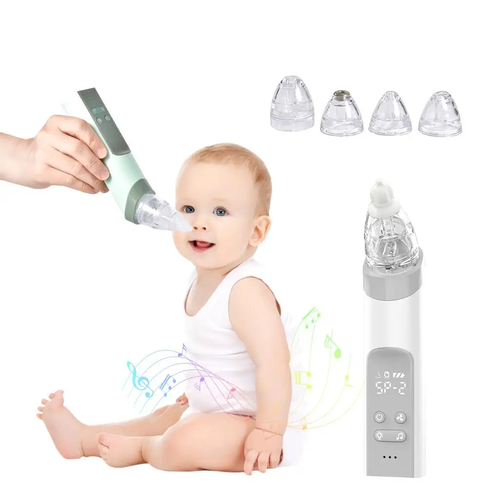 

Baby Nasal Aspirator Music Electric Nose Cleaner Newborn Nose Sucker Cleaner Sniffling Equipment Safe Hygienic Nose Aspirator