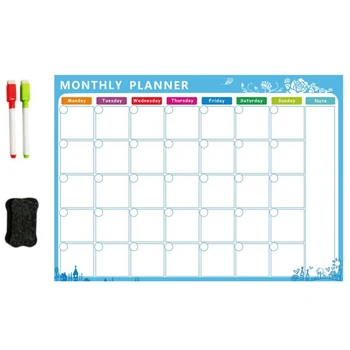 

Magnetic Whiteboard Dry Erase Board Magnets Fridge Refrigerator To-Do List Monthly Daily Planner