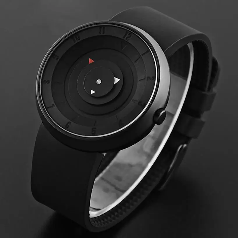 2020 Orologi Creativi Da Uomo Con Quadrante Grande Orologi Sportivi Paidu Orologi Da Polso Al Quarzo In Silicone Nero Prezzo Economico Dropshipping Re