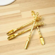 Золото Золотой дым Лопата мини-ложка трубка для кальяна мясорубки аксессуары