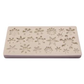 

Popular Merry Christmas Sleigh Elk Snowflake Pattern Silicone Chocolate Cake Mold Baking Kitchen Handmade Tools Supplies #25