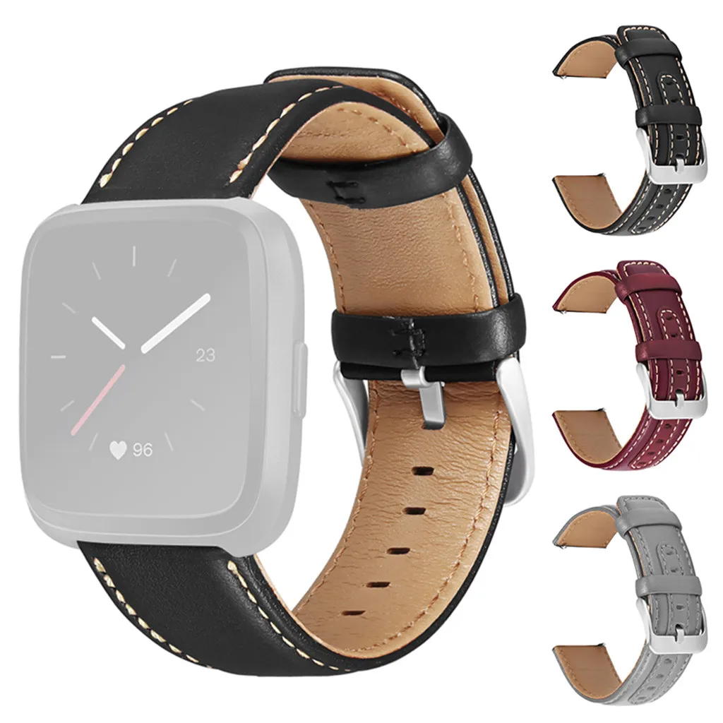 Ouhaobin сменный кожаный ремешок для наручных часов ремешок для Fitbit versa браслет ремень для Fitbit Versa Lite 1017#2