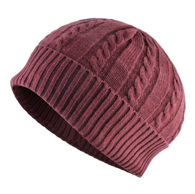 Red TQMSMY мужские шапки Skullies осенние вязаные шапки мужские зимние теплые однотонные вязаные шапки Skullcap для мальчиков в стиле хип-хоп TMA93 - Цвет: Red