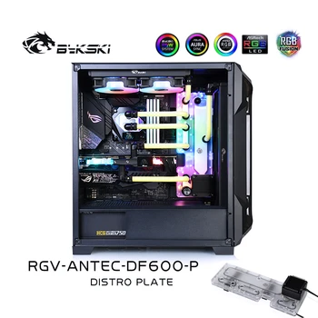 

Bykski Distro Plate Waterway Board, Deflector Water Cooling Program Channel For Antec DF600/DP502 Chassis,12V/5V MB SYNC