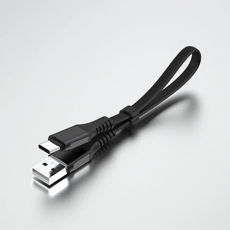 30 см USB кабель 2.4A Быстрая зарядка Micro USB/type C кабель для зарядного устройства для iphone samsung S8 S9 Redmi Note 4 USB-C данных короткий шнур