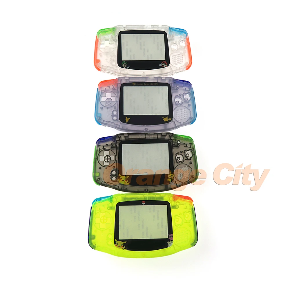 12 комплектов полный комплект корпус для GBA Dreamy цвет резиновые прокладки Кнопка экран объектив резиновые прокладки винты для Gameboy Advance