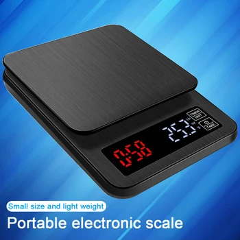 

Mini LCD Digital Electronic Drip Coffee Scale with Timer 5kg 0.1g Digital coffee weight Household Drip Scale Timer
