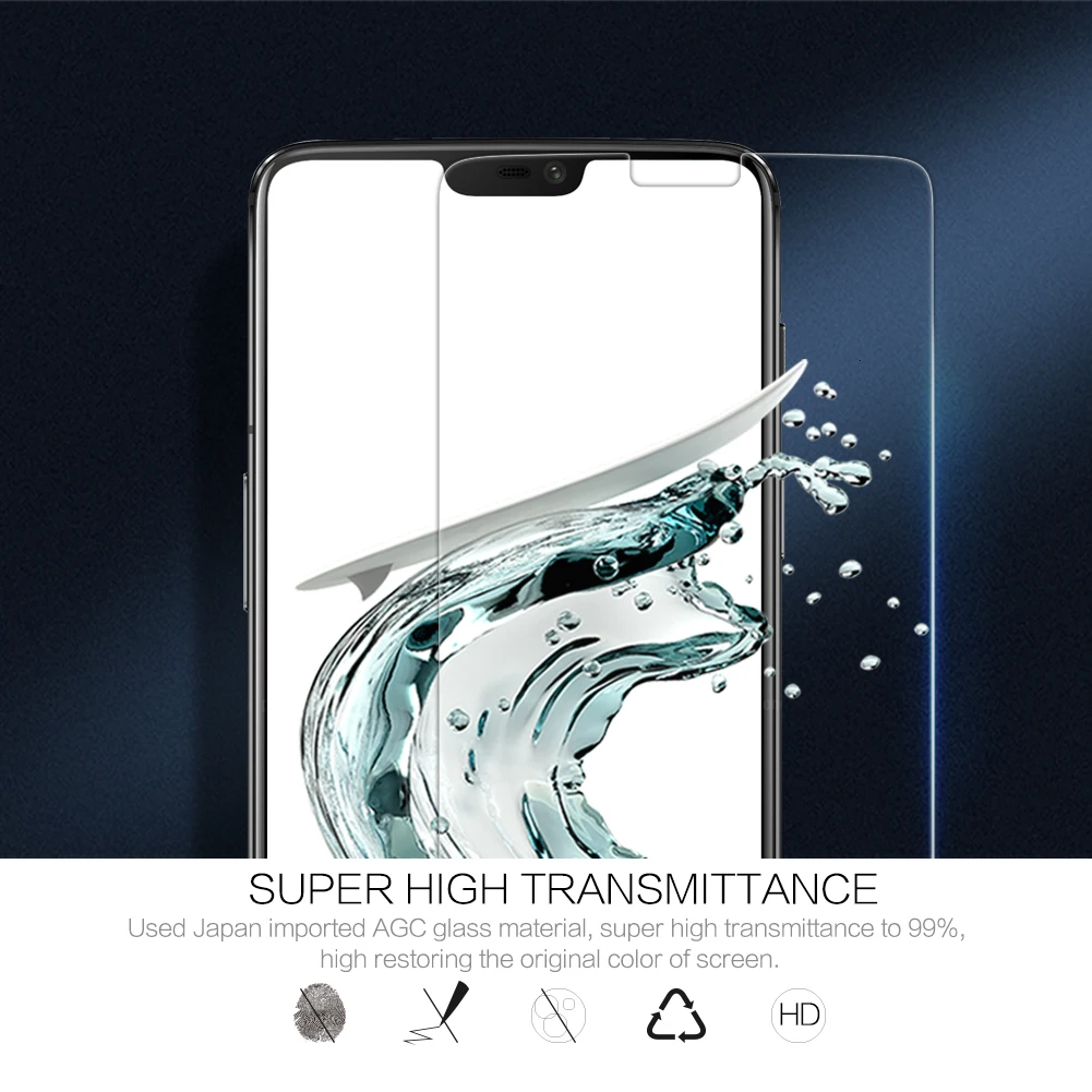 2.5D для Oneplus 6 Защитная пленка Nillkin Amazing H& H+ PRO закаленное ...