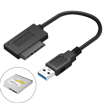 

SATA To USB 3.0 Easy Install 13 Pin Laptop Accessories Notebook Adapter Data Cable Converter Plug And Play Hard Drive Computer