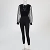 Rompers Womens Jumpsuit Black Elegant Sequins Mesh Glitter Party Night Sexy 2022 Spring Long Pants One Piece Clothes Overalls ► Photo 2/6