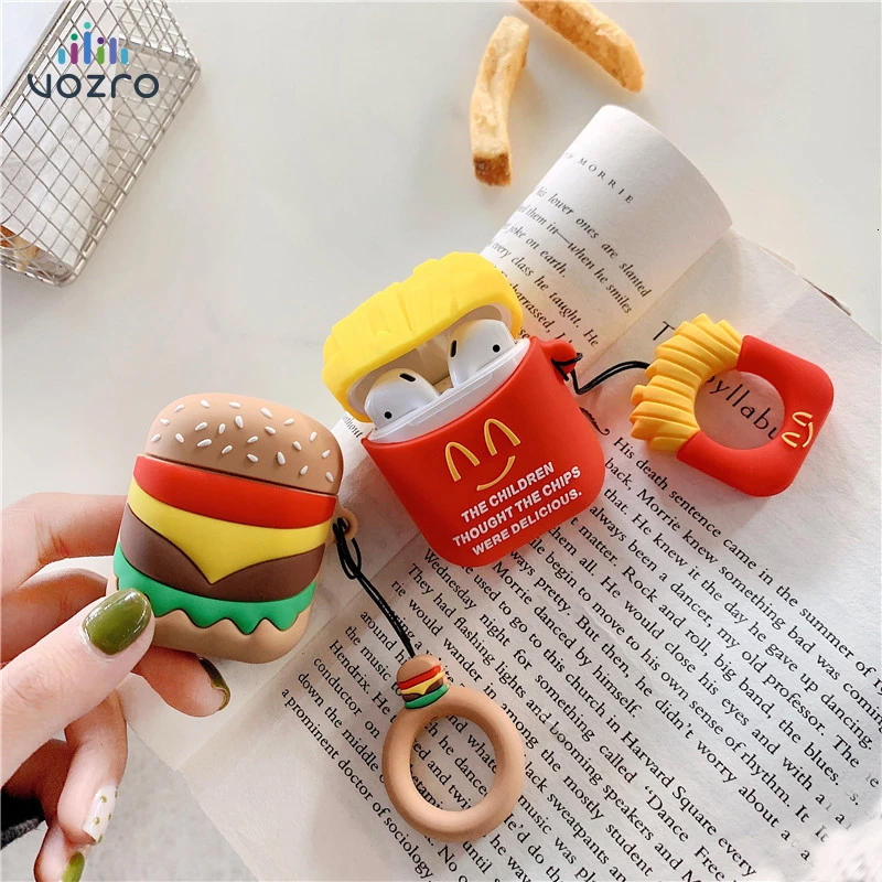 

VOZRO Cartoon Bottle Wireless Bluetooth Headset Cover For Apple AirPods 2 Silicone Charging Headphone Case Earphone Accessories