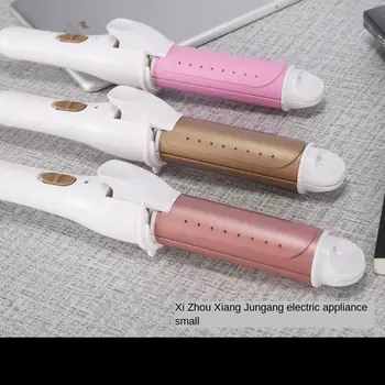 

High Quality Mini Hair straightener Iron Pink Ceramic Straightening Corrugated Curling Iron Styling Tools Hair Curler EU Plu