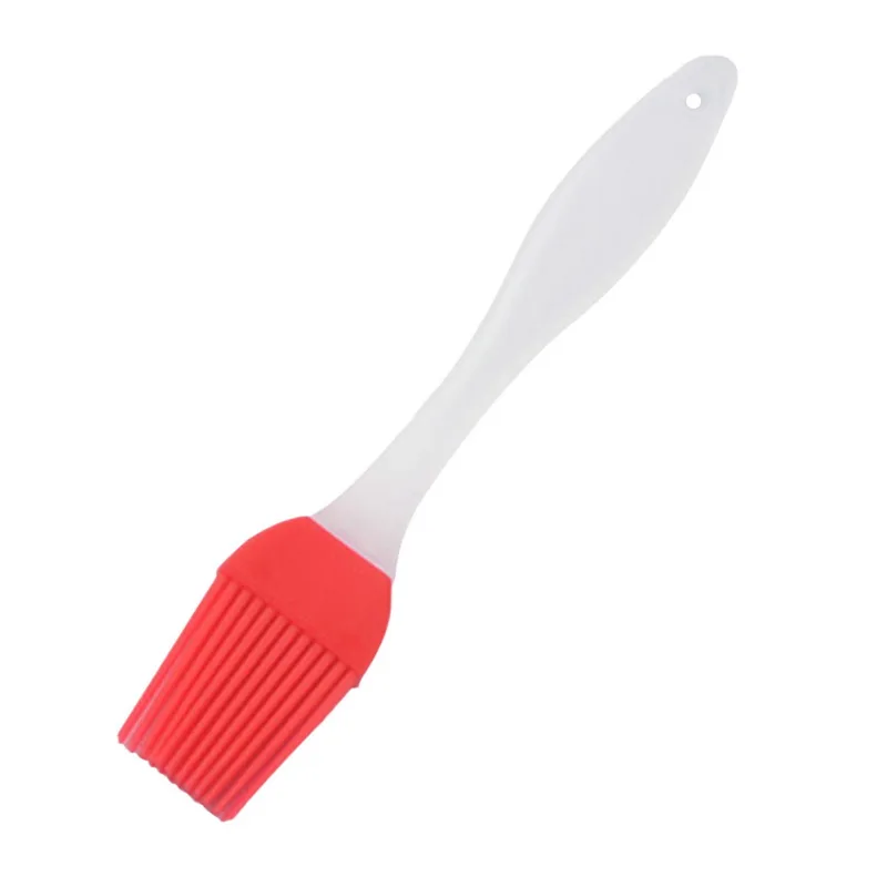 red Щетка для барбекю, масляные щетки, щетка для барбекю, чистящая для торта, хлеб, масло, инструменты для выпечки, кухонные инструменты безопасности - Цвет: red