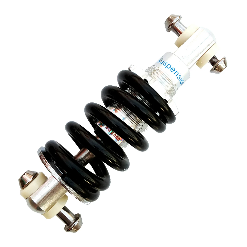 Горный складной дом открытый сплав велосипед амортизатор задняя подвеска Велоспорт Демпфирование Весна Запчасти для велосипеда аксессуары для верховой езды - Color: Black 125mm