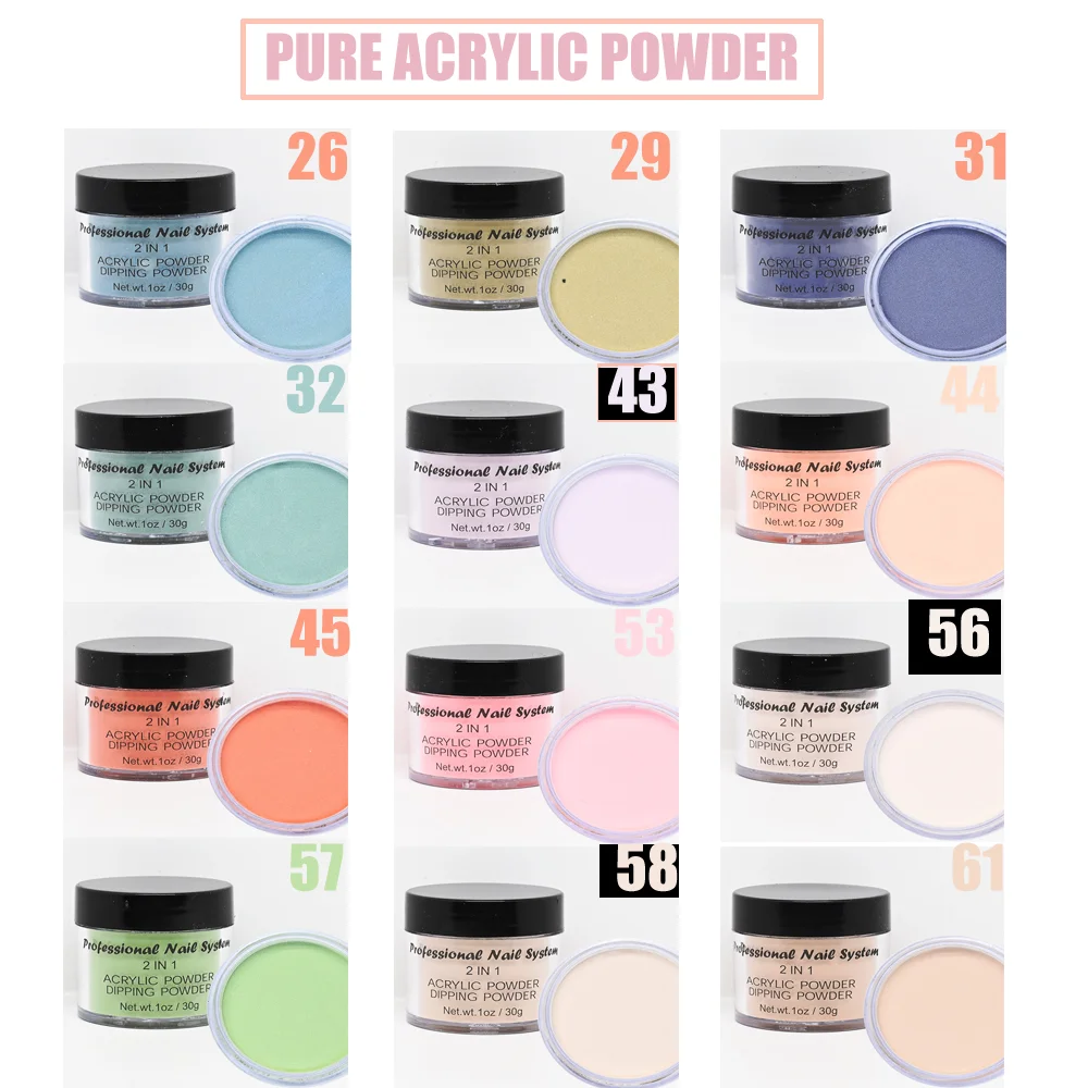 1Oz 2in1 Dipping Acrylic Nail Powder for Manicure,acrylic nail powder,nail powder