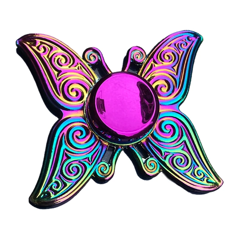 

New Metal Colorful Butterfly Dart Lotus Stress Relief Fidget Spinner Finger Spinner Kids Toy Gift