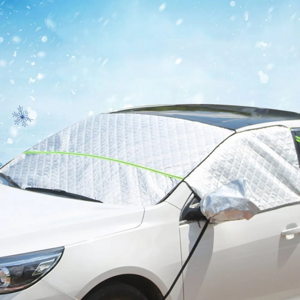 Автомобильное переднее лобовое стекло снег и зимний мороз и снег Защита козырек тени солнцезащитные шторы для машины крышка