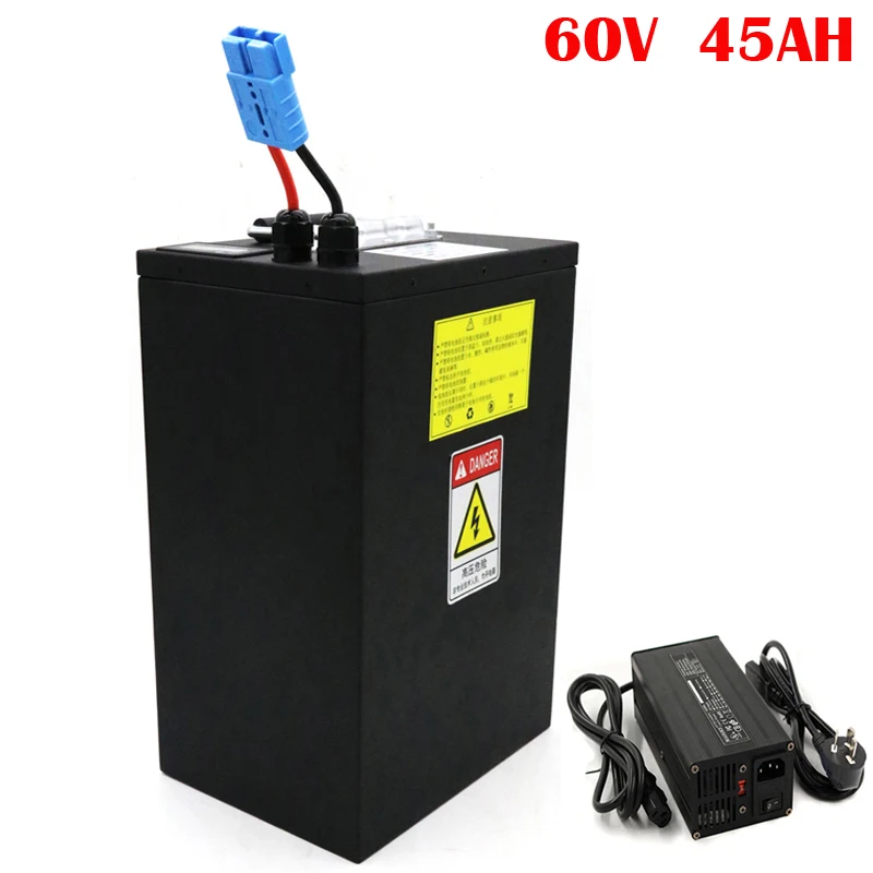 

Rechargeable 60V 45Ah Lithium ion Battery Pack For electric car with 5A charger