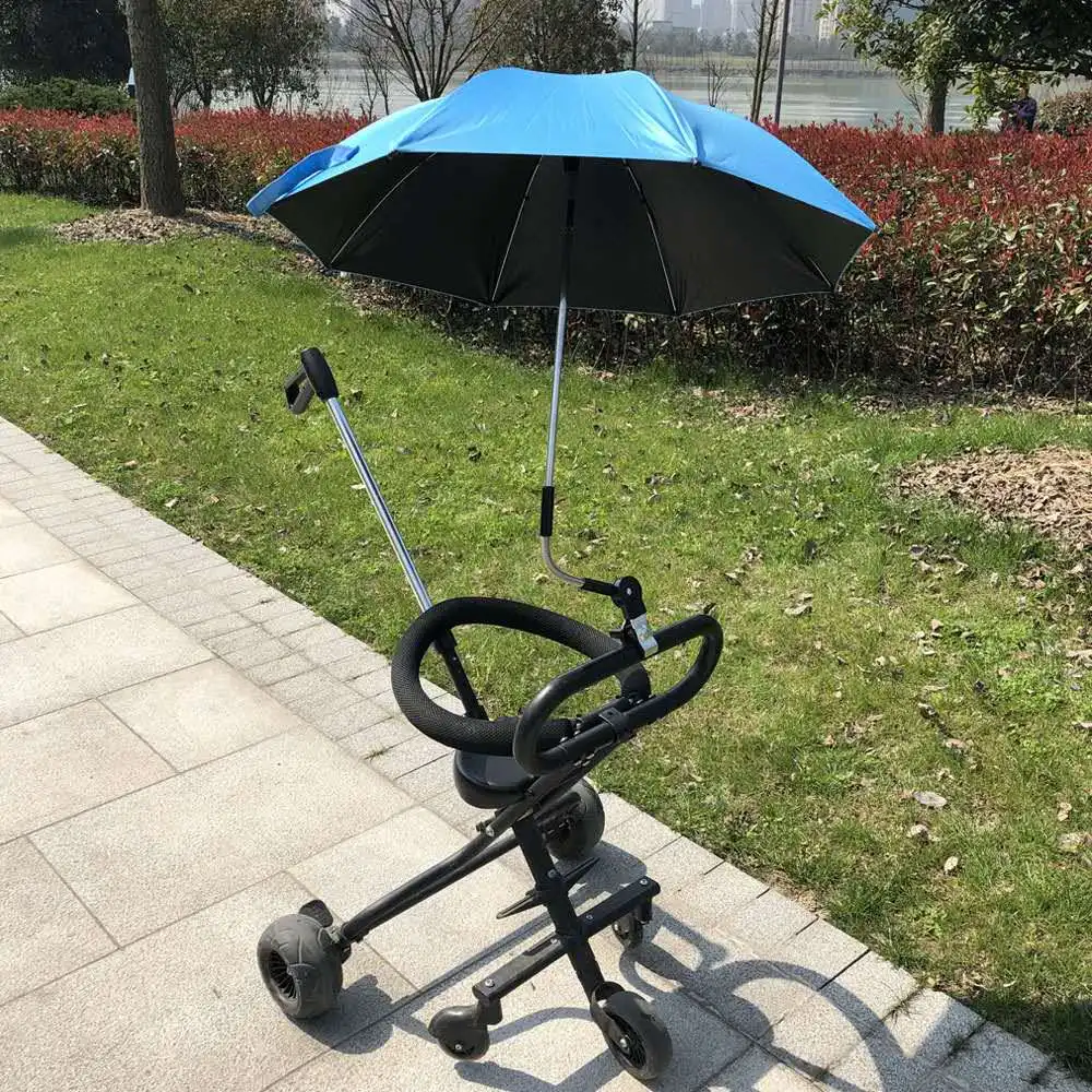 Детский зонтик от солнца, коляска, навес, чехлы, аксессуары для детских колясок зонт - Цвет: Синий