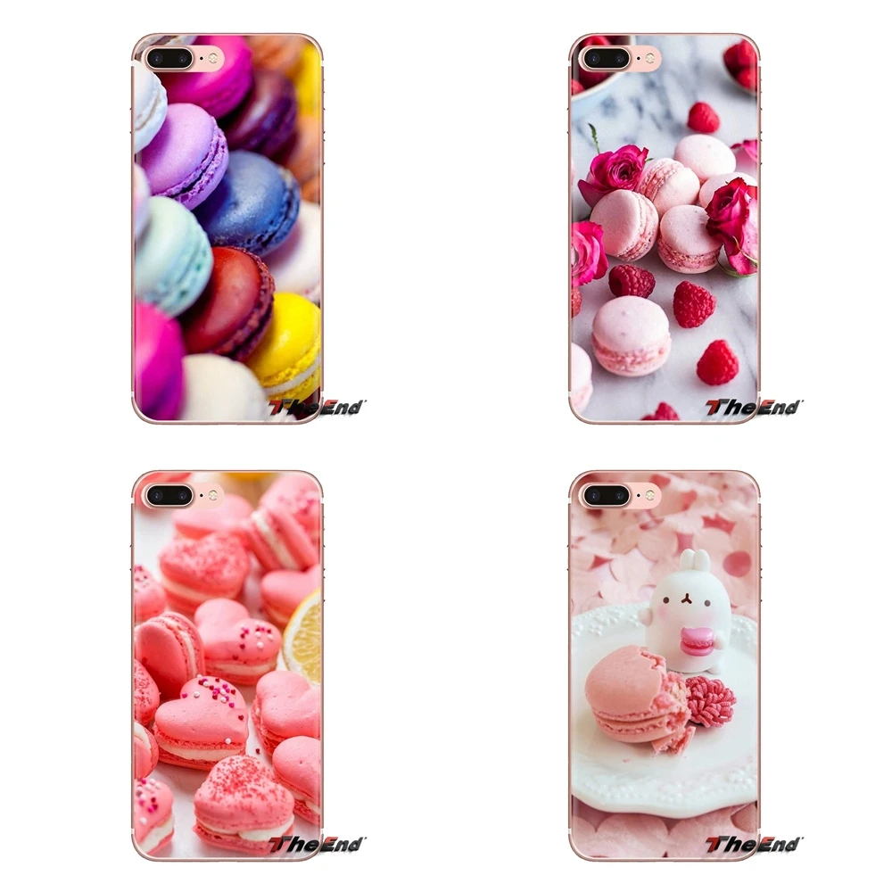 For Xiaomi Mi3 Samsung A10 A30 A40 A50 A60 A70 Galaxy S2 Note 2 Grand Core Prime Soft Transparent Cases Covers food Macaron |
