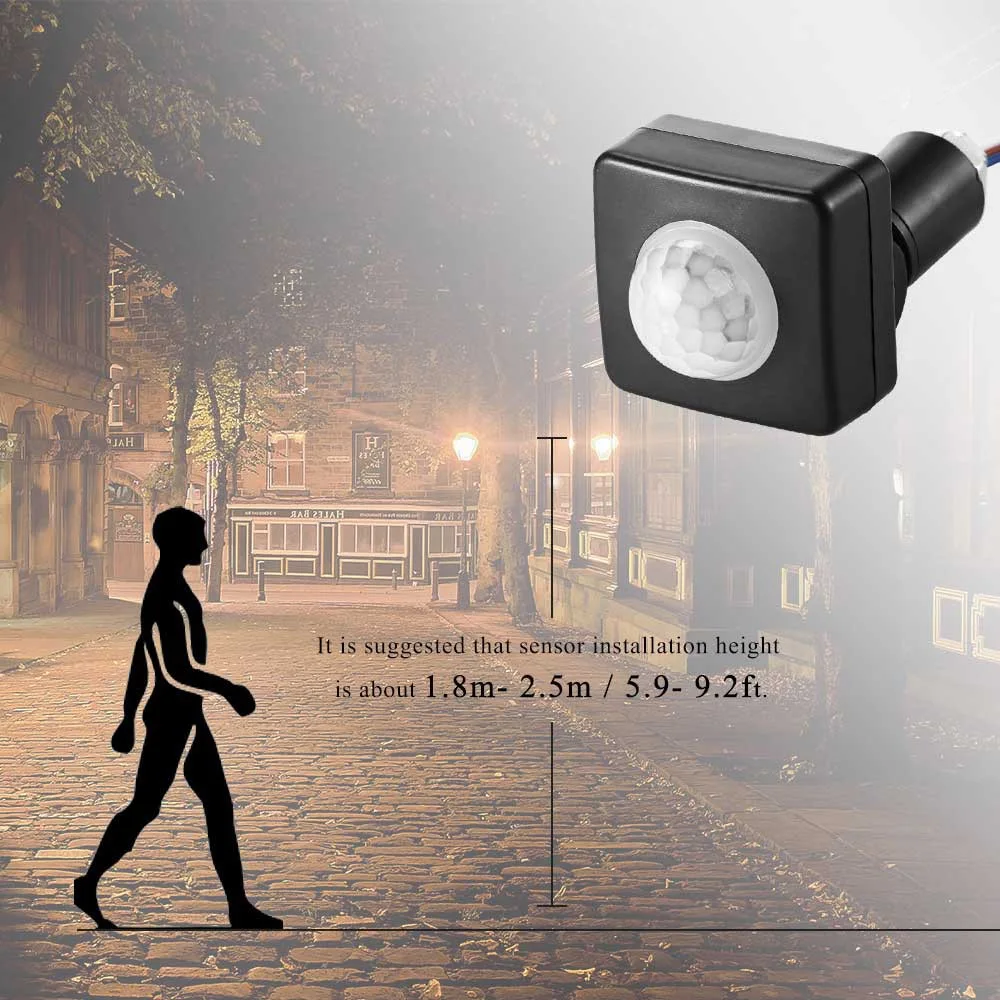 110-220v PIR Sensor Motion Sensor Motion Detector Sensor Timer Automatic Infrared Outdoor Movement Sensor Light Switch (14)