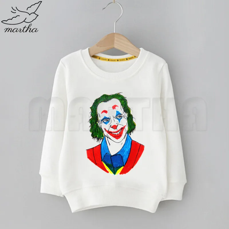Детская толстовка с забавным принтом «Joker Joaquin Phoenix»; однотонные толстовки с капюшоном; модные толстовки с длинными рукавами для мальчиков и девочек; уличная одежда