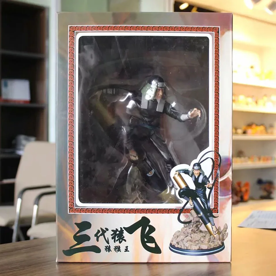 27 см японского аниме Наруто Сарутоби Hiruzen ПВХ фигурка игрушки GK Сарутоби Hiruzen Фигурка Статуя Украшение модель игрушки подарок
