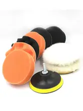 10PCS 4 inch Car Polishing Disc For M10 Threaded Tools Car Polishing Pad Set Sponge Polishing Waxing Buffing Pads Polishing Care