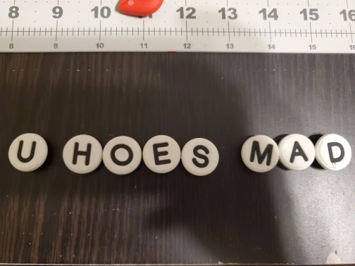 1pcs Capital Letters PVC Pins Badges Black&White Brooches Clothes Hat Decor School Uniform Backpack Pin Buttons Kids Gift