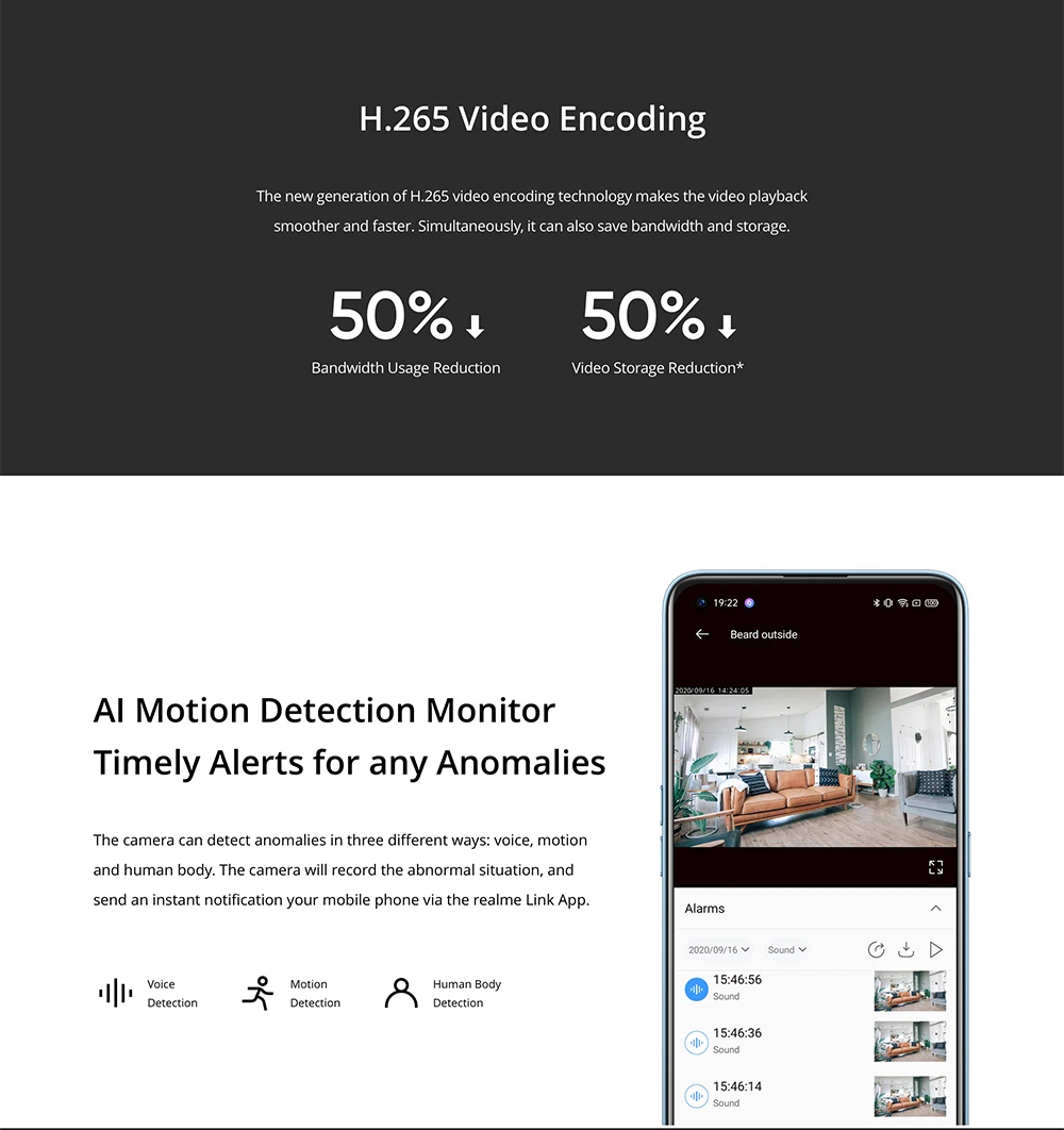 Realme Smart Cam 360° 1080p WiFi Smart Security Camera description image 6